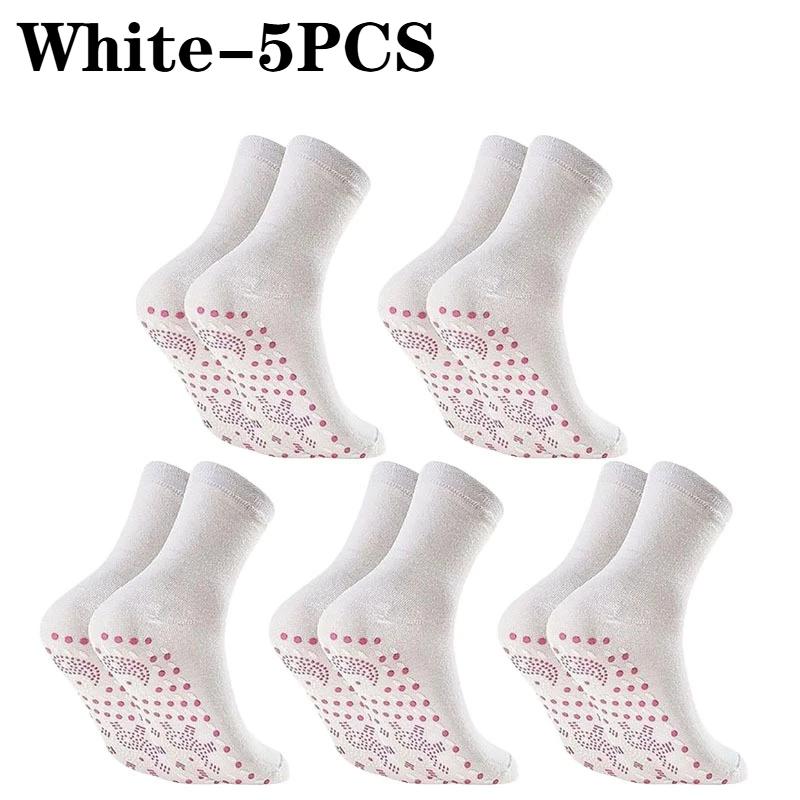 Self-Heating Socks Instant Warmth Unisex Foot Warmers Machine Washable for Cold WeatherOffice Skiing Portable Sock-Shaped Heater