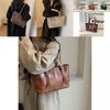 Trendy Pu Leather Tote Bag For Women Stylish Large Capacity Shoulder Bag With Zipper Closure