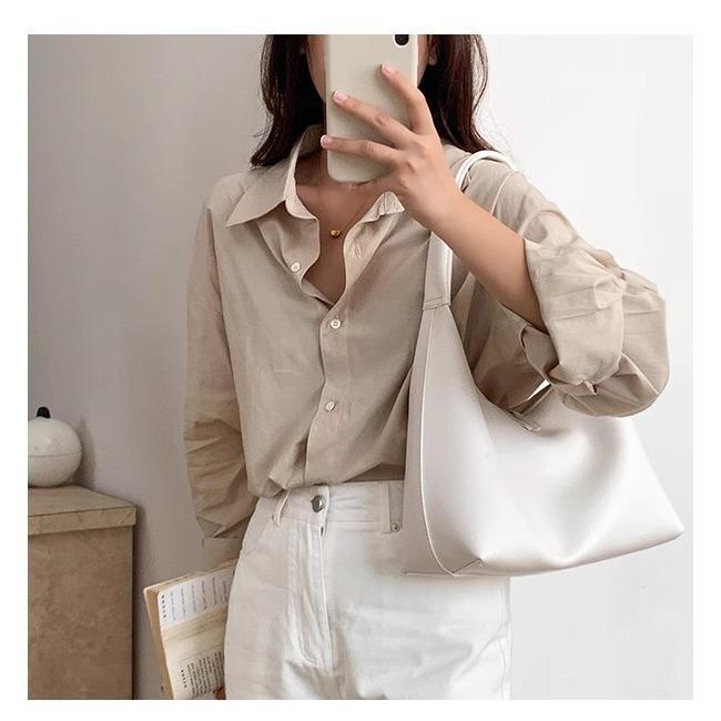 Versatile Portable Soft Leather Bag Shoulder Underarm Bag