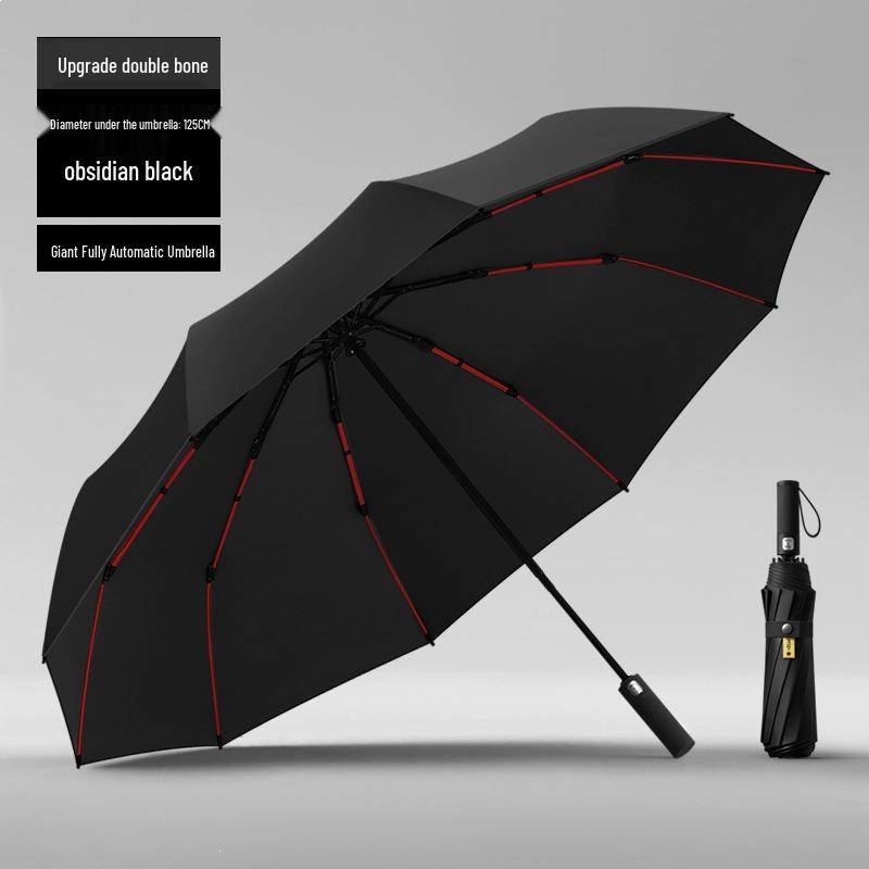 20-Rib Automatic Dual-Use Sun & Rain Protection Umbrella with UV Shield