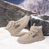 Kids' Winter Cotton Boots: Warm Velvet, Thickened, Non-Slip, Wear-Resistant, Boys' Mid and Big Size Sports Shoes