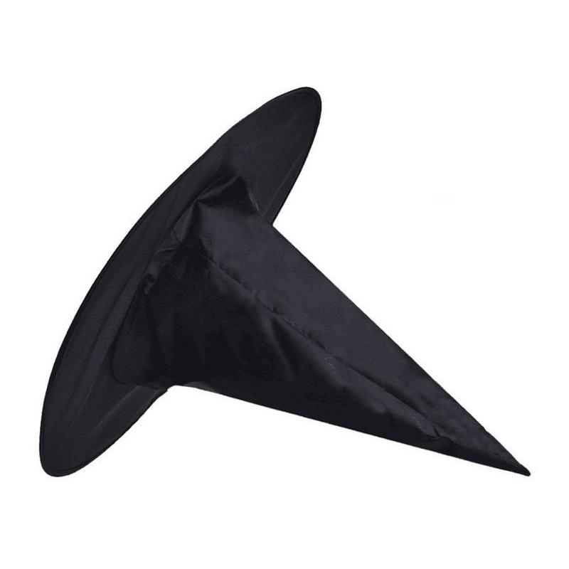 3pcs/set Halloween Witch Hat Black Folds Wizard Hats Halloween Decorations Masquerade Party Carnival Costume Cosplay Props TMZ