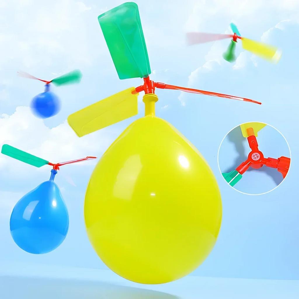 New Product Professional Helicopter Toys Balloon Latex Helicopter Flying Balloon Toy Novelty Children'S Creative Toys