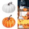Halloween Artificial Pumpkin Figures Desk Decorations White/Yellow Pumpkin Ornaments Festival Parties Decorations
