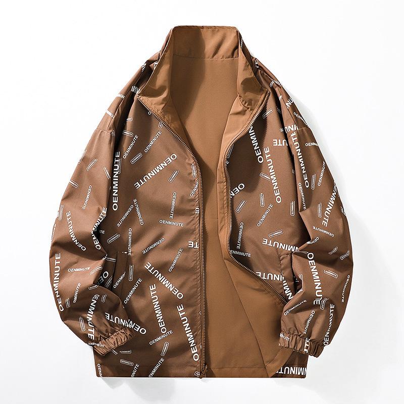 

Мужская весенне-осенняя двусторонняя мужская куртка, нишевый дизайн мужской одежды 4XL