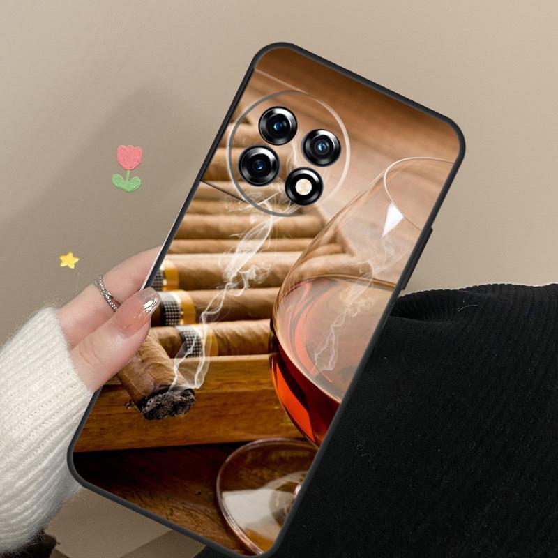 Smoking Cigar Case For OnePlus 13 15 13R 13T 12 12R 11 10 Pro 10T 8T Nord 5 CE 2 3 4 Lite N20 N30 Cover