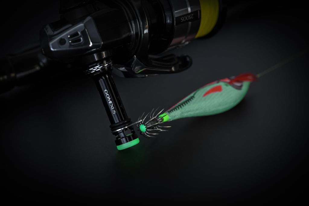 Gomexus R4 Reel Spinning Reel Compatible with Shimano and Vanquish with Weight and Easy for Light and Lure Fishing Stand, 50mm, Glow-in-the-Dark Tip,