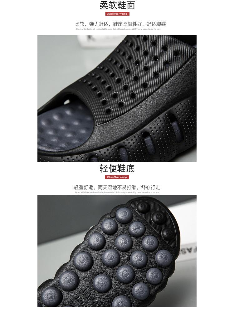 Nuove Pantofole da Uomo Estive Morbide con Suola Spessa, Sandali Traspiranti Antiscivolo per Bagno, Sandali Leggeri da Spiaggia