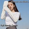Summer Arm Sleeve UV Protection Full Hand Cover Ice Silk Cycling Sleeves Adjustable Anti-Slip Cooling Hiking Running Arm Sleeve