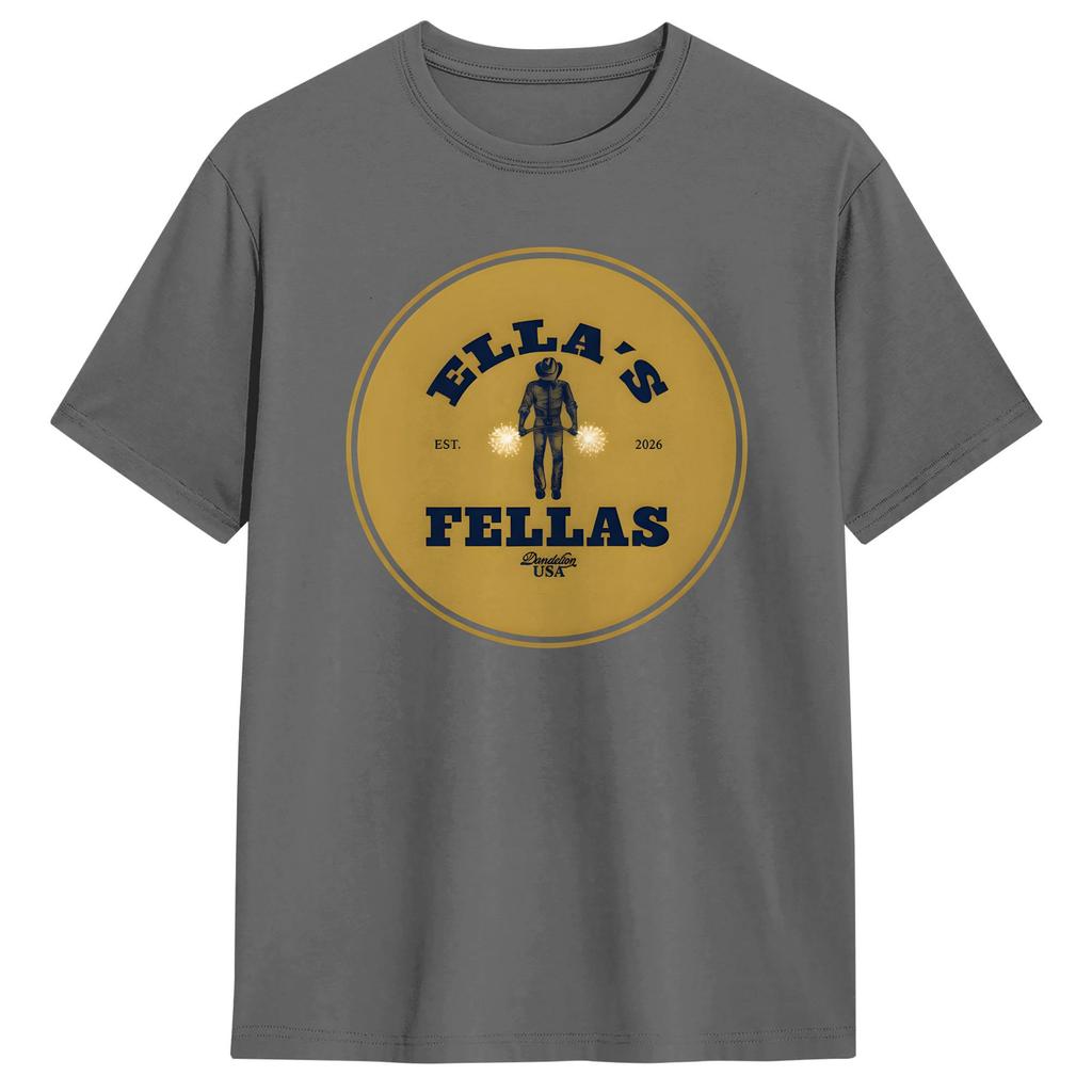 Ella Fellas Club TShirt Harajuku TShirts ShortSleeve Vintage Tshirt Summer Cotton Plus Size Tees