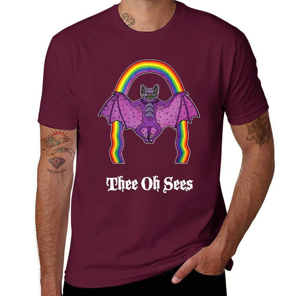 Thee Oh Sees 2 Lustiges T-Shirt für einen Jungen süße Kleidung übergroße schmal geschnittene T-Shirts für Männer