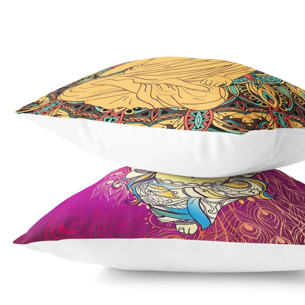 Mysterious Vintage Religious Yoga Symbol Pillowcases Home Decor housse de coussin cojines decorativos para sofá poduszka