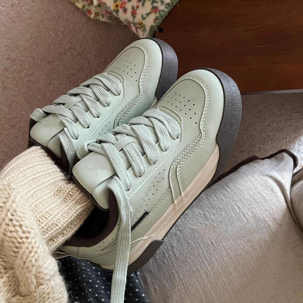 Pink breathable leather board shoes women's summer new student versatile child leisure sports white shoes