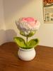 Sunflower Hand-Knitted Woolen Yarn Bouquet - Small Decorative Gift for Home
