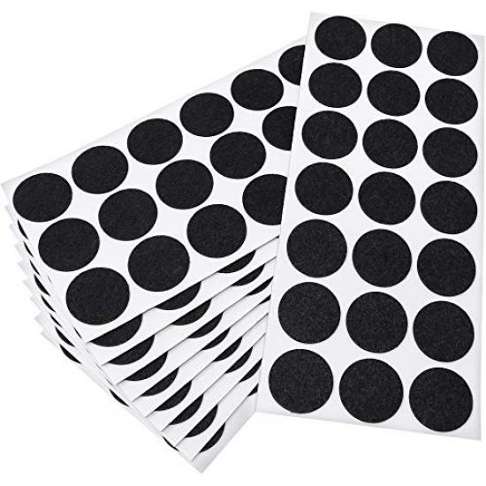 Patins Pour Chaises Adsamm® / 60 X Patins En Feutre/Noirs / 20x40 Mm/rectangulaire Deplace Meuble