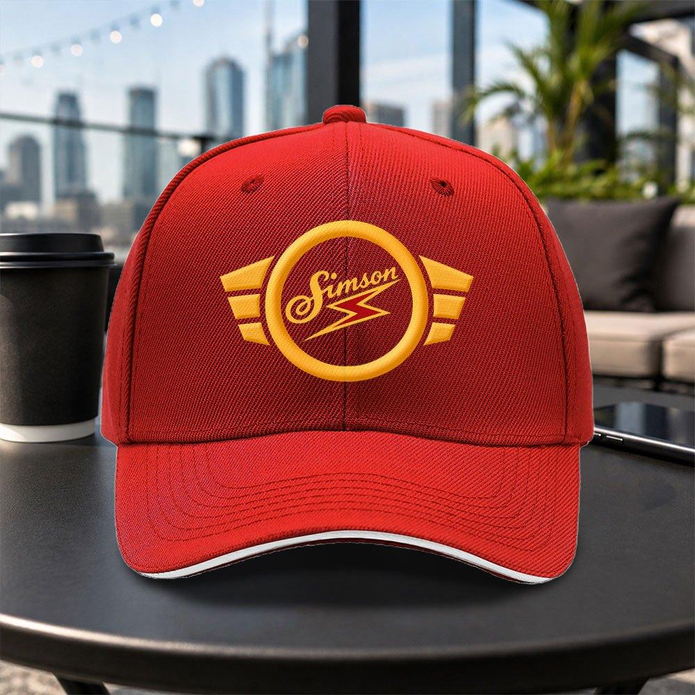 Simson Logo Adjustable Casual Baseball Cap Unisex Lightweight Outdoor Travel Party Daily Wear Multicolored