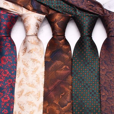 Rael Herren 8cm Business-Krawatte Polyester Krawatte Blumenkrawatte Herren, Herren Hochzeit Freizeitkrawatte