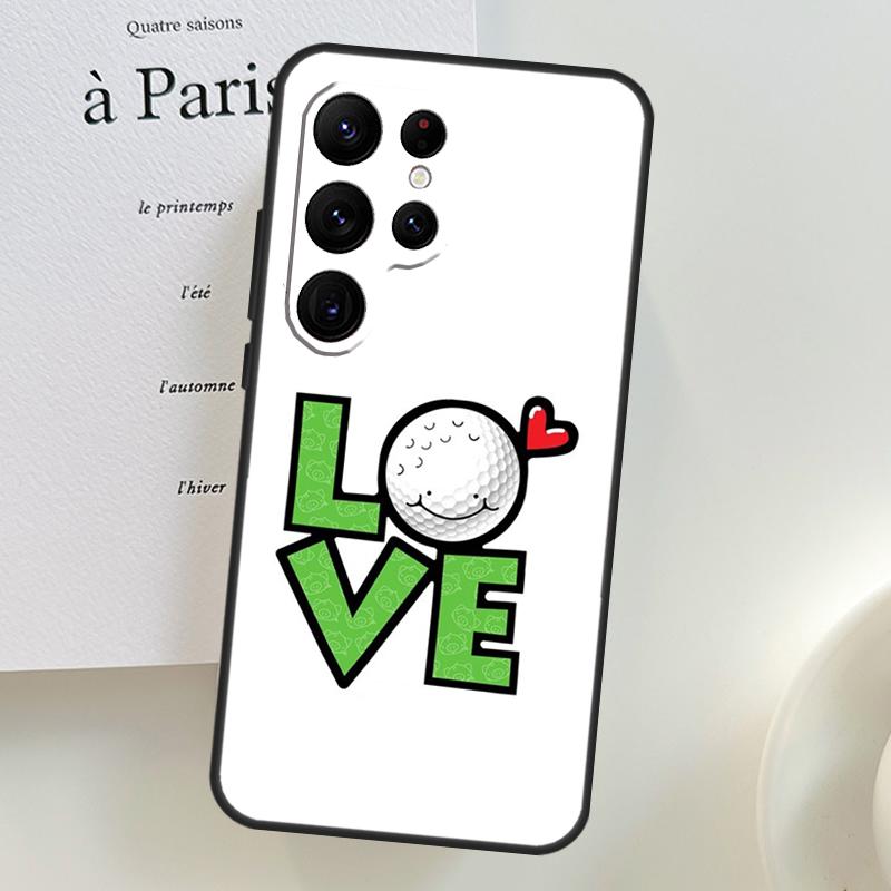 Golf Ball Cover For Samsung Galaxy S23 Ultra S21 S20 FE Note 10 Plus S8 S9 S10 S10e S22 Ultra Case