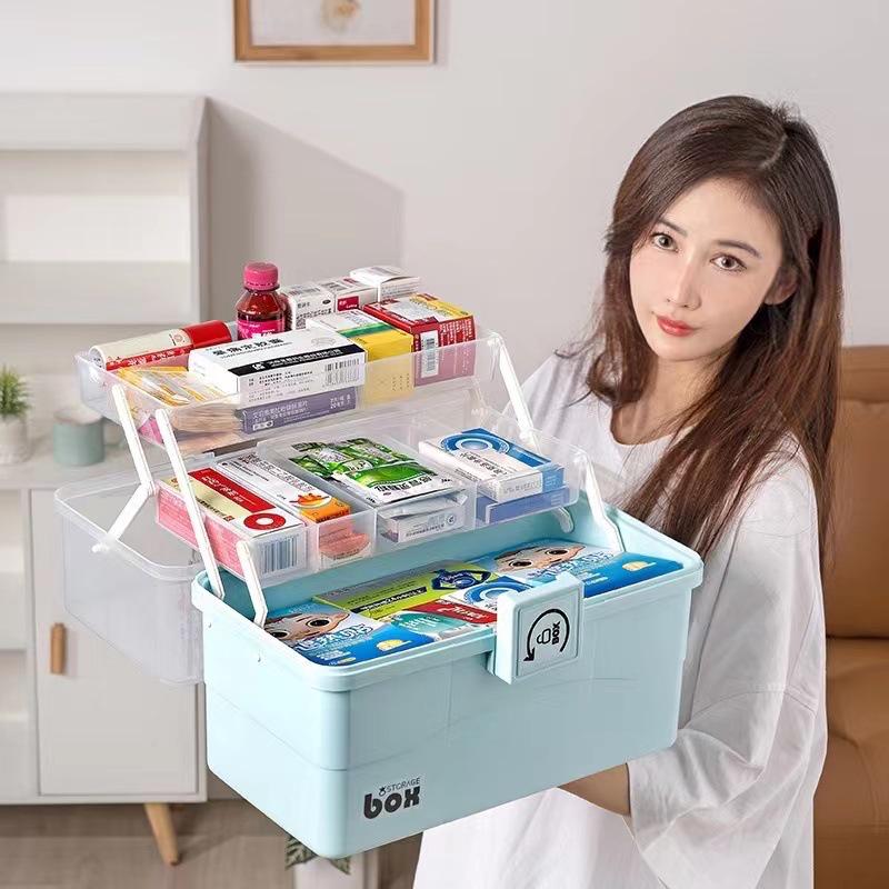 Family Medicine Storage Cabinet - Large Capacity First Aid Kit