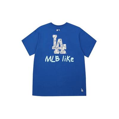 MLB Drop Shoulder Sleeve T Shirt Unisex Blue 31TS15031-07U