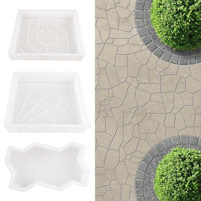 Garden Pavement Mold DIY Manually Propylene Paving Cement Concrete Mould