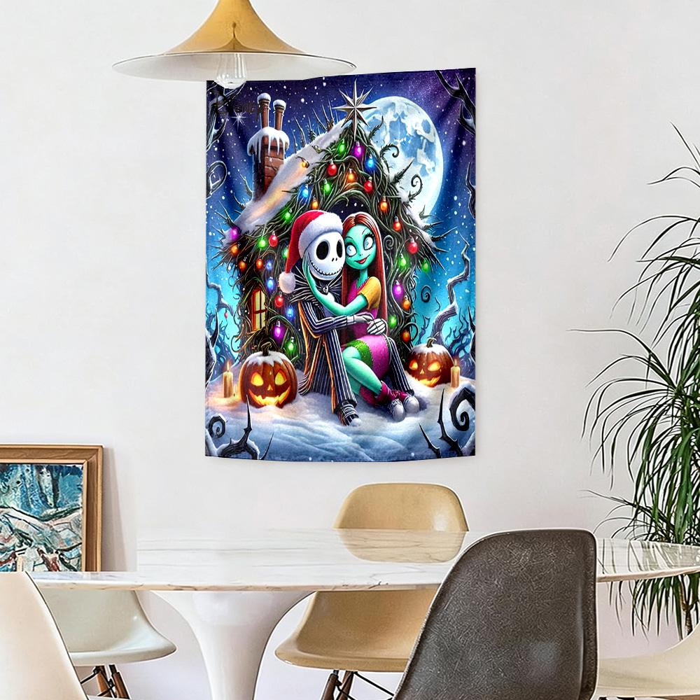 Decorazione da Parete Incubo di Natale Arte a Tappezzeria Per Ricordo Animale Domestico Compleanno Festa Nuziale Sfondo Regalo di Famiglia