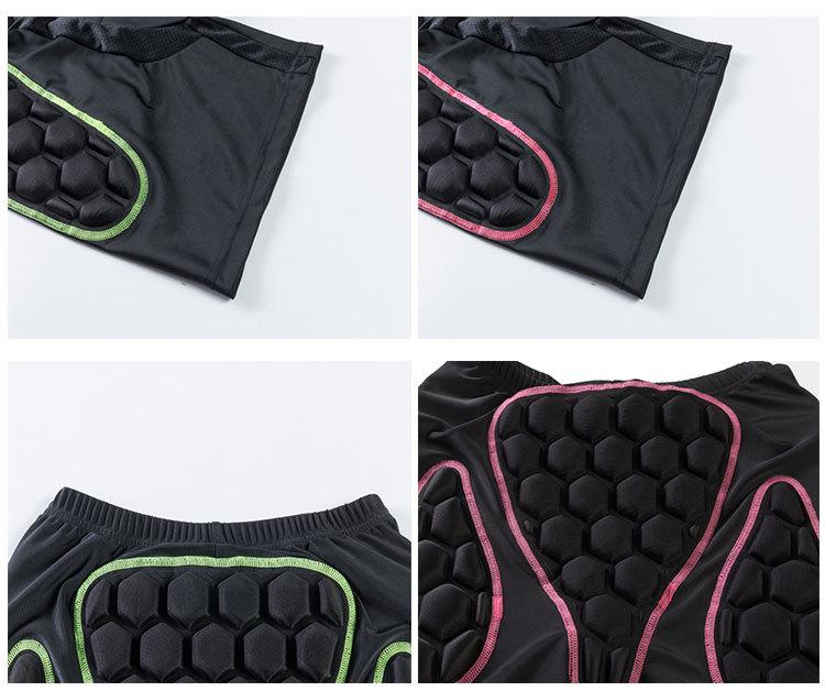 Nárazuvzdorné kalhoty s chráničem kyčlí na lyže a snowboard – Proti pádu, proti nárazu, zesílené pro outdoorové sporty a rychlobruslení