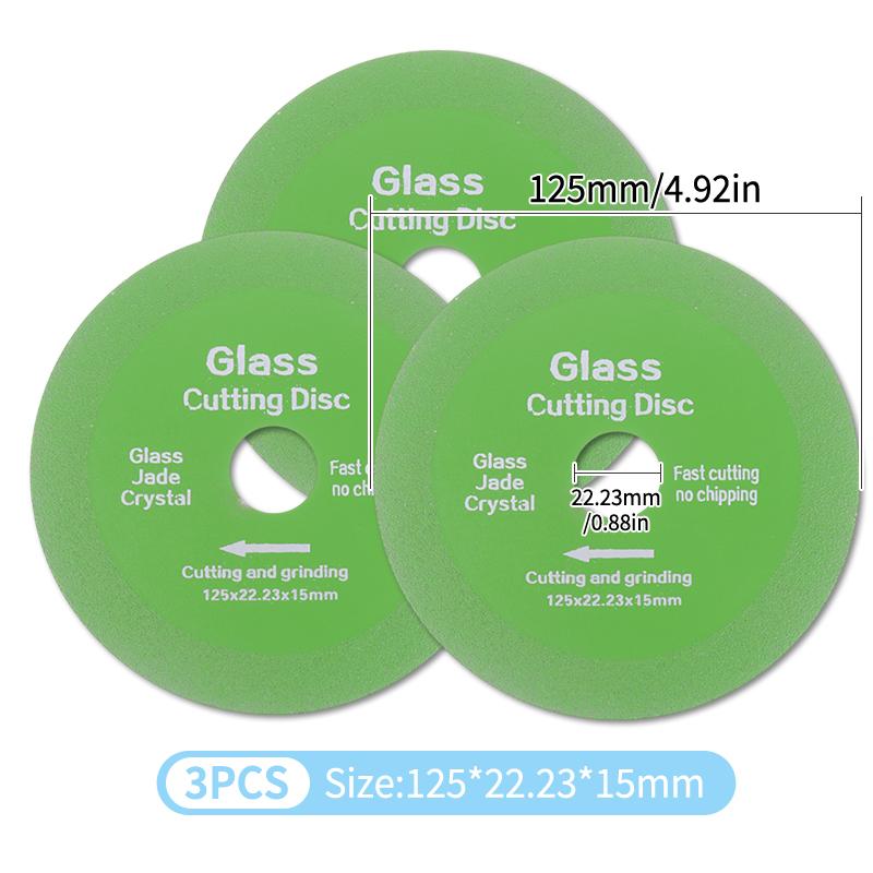 100/115/125mm Glass Cutting Disc Ultra-thin Saw Blade For Angle Grinder Machine Marble Ceramic Tile Polishing Grinding