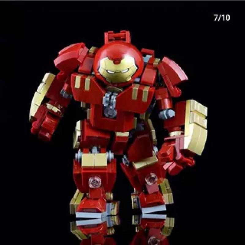 Iron Man Hulkbuster Minifigure-Compatible Mecha Building Blocks Model