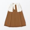 MUJI Women's Kapok Blend Corduroy Flare Skirt, Camel, Size S (BE1SPA4A)