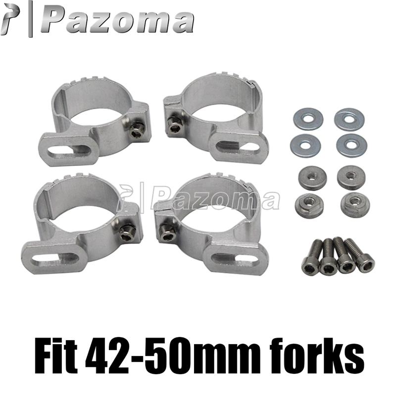 Adjustable Quarter Fairing Fork Clamp Mount Kit Gauntlet Headlight Fairing Bracket 39mm 41mm 45mm 49mm Fork for Harley 883 1200 45mm to 50mm