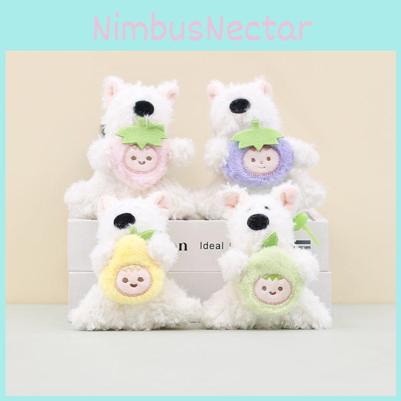 West Highland Terrier Plush Toy Keychain Charm Soft Short Plush Stuffed Dog