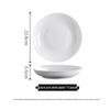 Jieyachie Household White Ceramic Plates