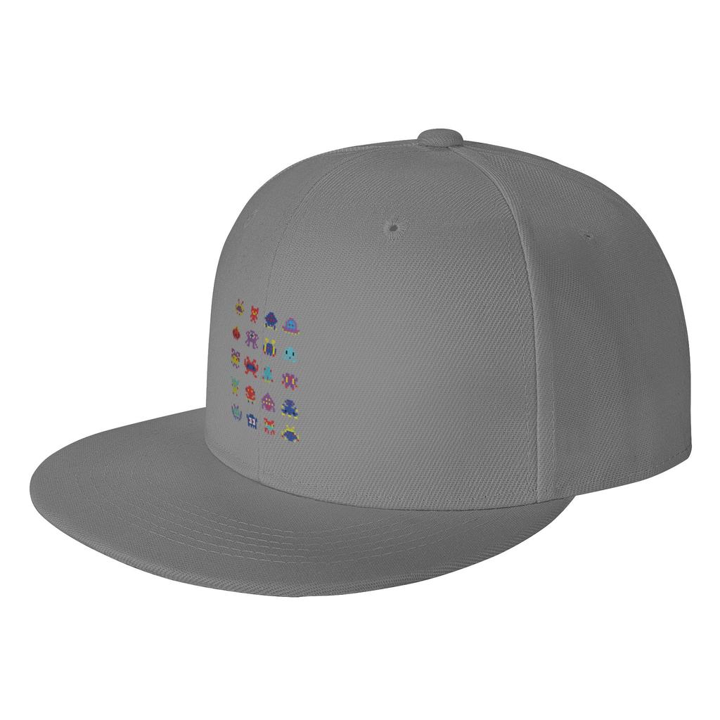 Fashion classic video game bit Flat Brim Sun Hat Denim Dad Hat Summer Women Cap