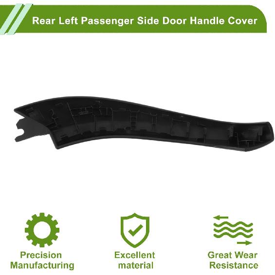 Motoforti Front Driver Side Door Panel Handle Pull Trim Cover for BMW X3 G01 2018-2021 Inner Door Handle Door Pull Handle Cover No.51416999879 Black