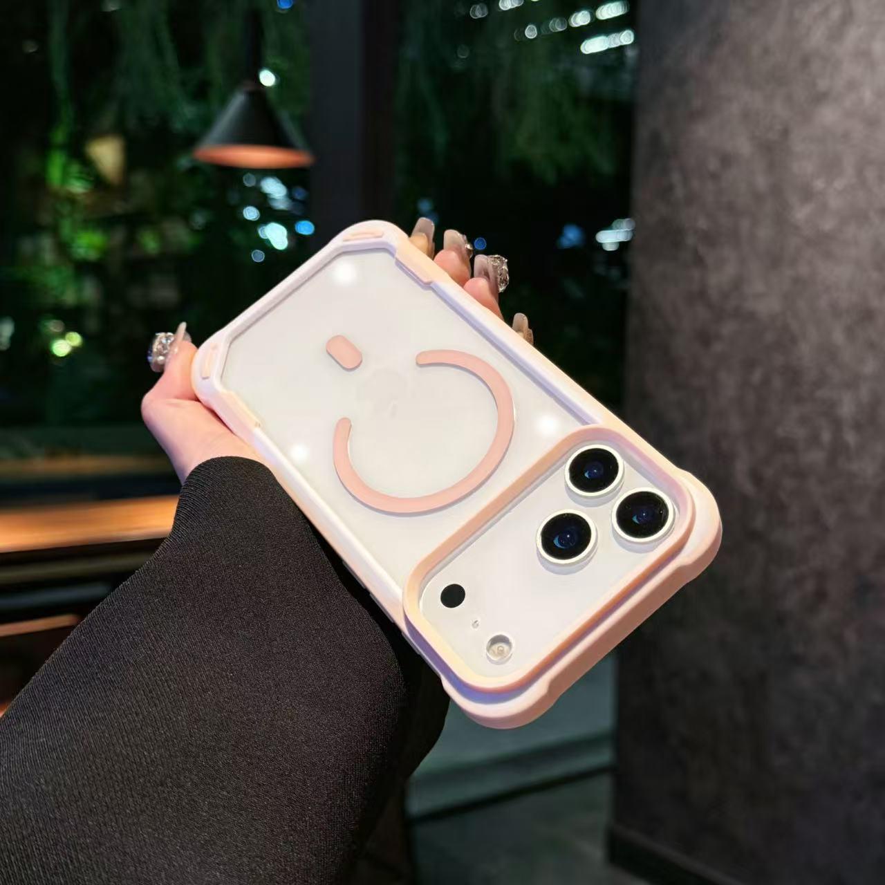 

iPhone 17 Pro Max Dual-Tone Protective Case: Panda Design, MagSafe Compatible, Drop-Proof 16 Pro Max