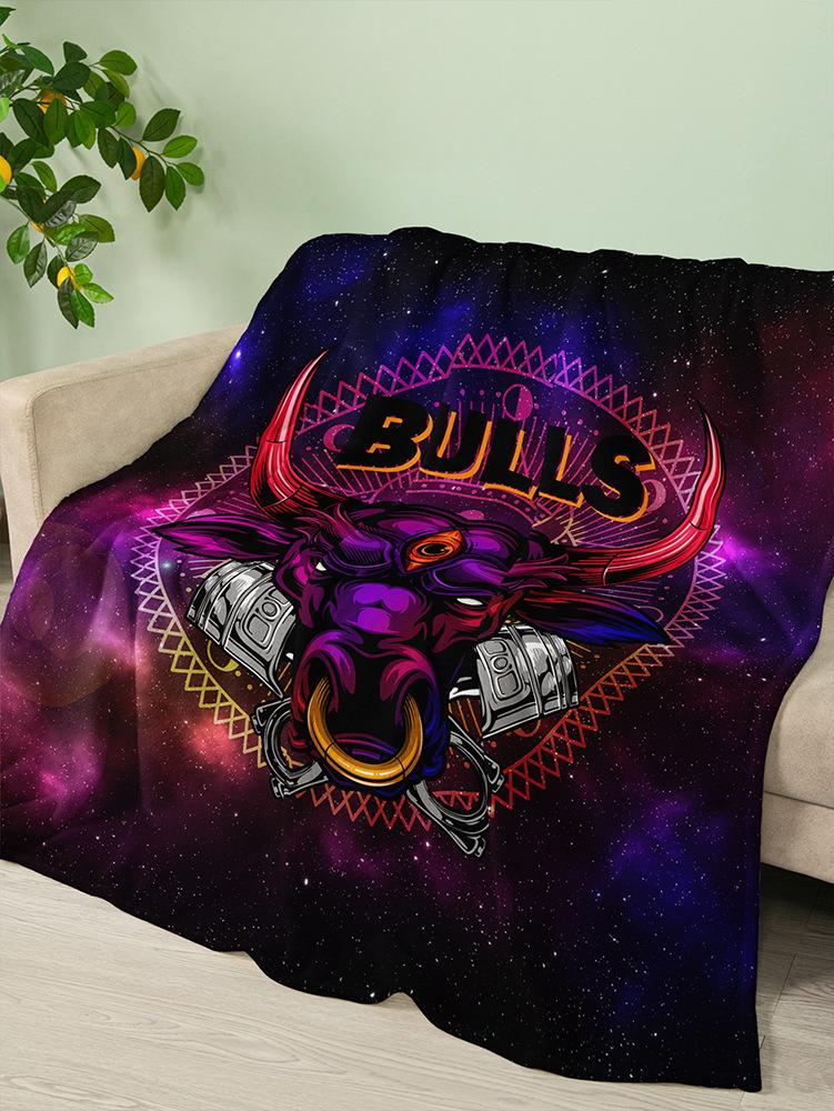 

Flannel Blanket Dark Wind Animal Blanket Bear Leopard Crystal Fleece Blanket Spring And Autumn 120X90cm