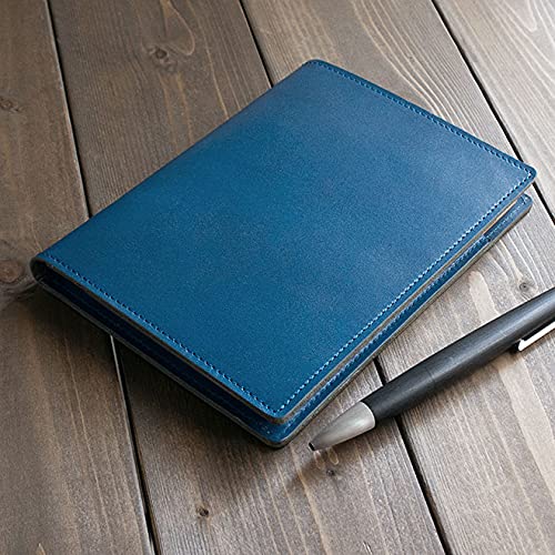 Rhodia Cover No. 13 Horizontal, Genuine Leather (Made in Japan) with One Notepad (Greige Ash)