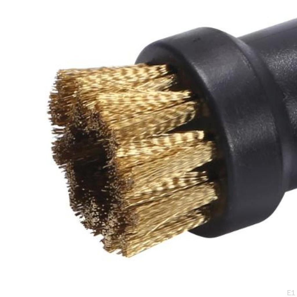 4x Steam Cleaning Brushes Replacement Brush Head Spare Parts Steamer Attachments Small Round