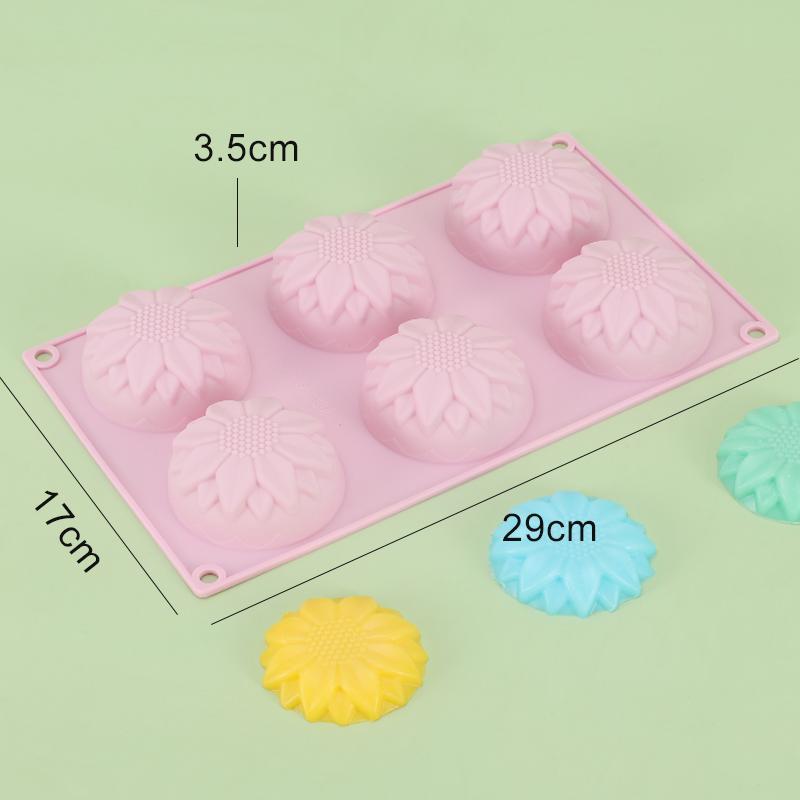 Sun Flower Silicone Fondant Cake Mold Sunflower Jelly Ice Tray Chocolate Decoration For Baking Tool Silicone Cake Decor Moulds