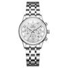 OLEVS Montre Femme Originale Business Automatique Date Étanche Chronographe Haut Luxe Élégante Diamant Montre Quartz Femme