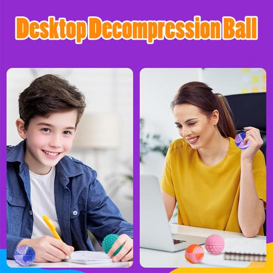 Silicone Magnetic Ball Fidget Toy Stress Relief Sensory Toy with Textures Quiet Office Desk Toy for Women Men Teens