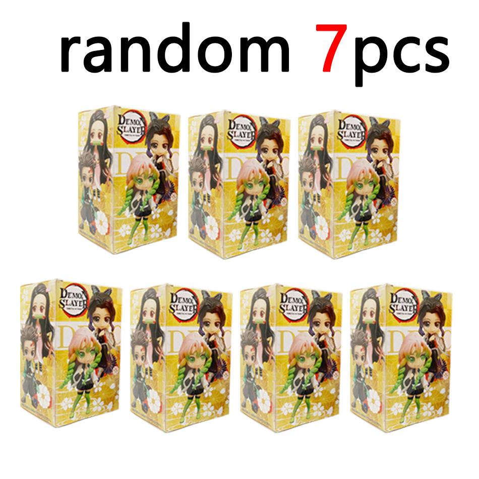 Anime Demon Slayer Figure Kamado Tanjirou Nezuko Action Figures Zenitsu Figurine Inosuke Kimetsu No Yaiba Figura PVC Model Toys