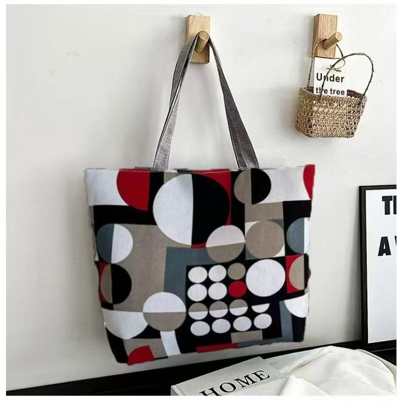 

New canvas bag women s large-capacity women s bag printed handbag tote large bag shopping bag