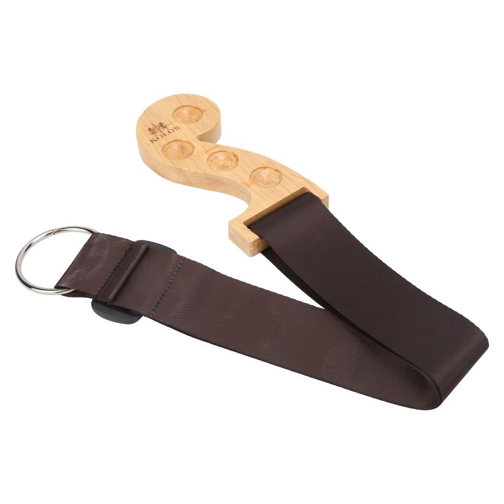 Cinghia Regolabile per Violoncello Cintura in Nylon Antiscivolo Supporto ad Anello O in Legno Accessori per Strumenti Musicali(Colore del legno )