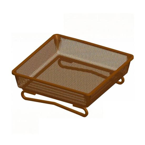 

Металлический квадратный поднос для кормушки для птиц, сетчатый поднос для кормления семенами диких птиц, станция кормушки для колибри для улицы, заднего двора темно-коричневого