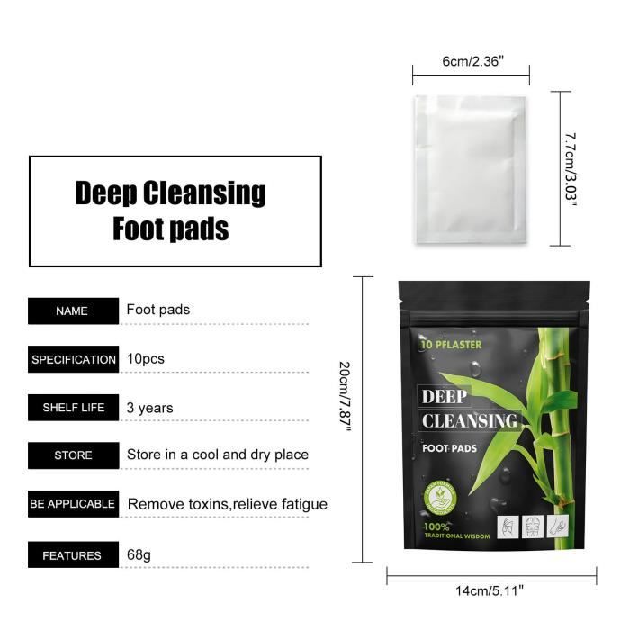Foot Patch - JchAouY - Bamboo Pads - Vegan - For All Skin Types