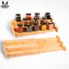 Extendable bamboo spice rack