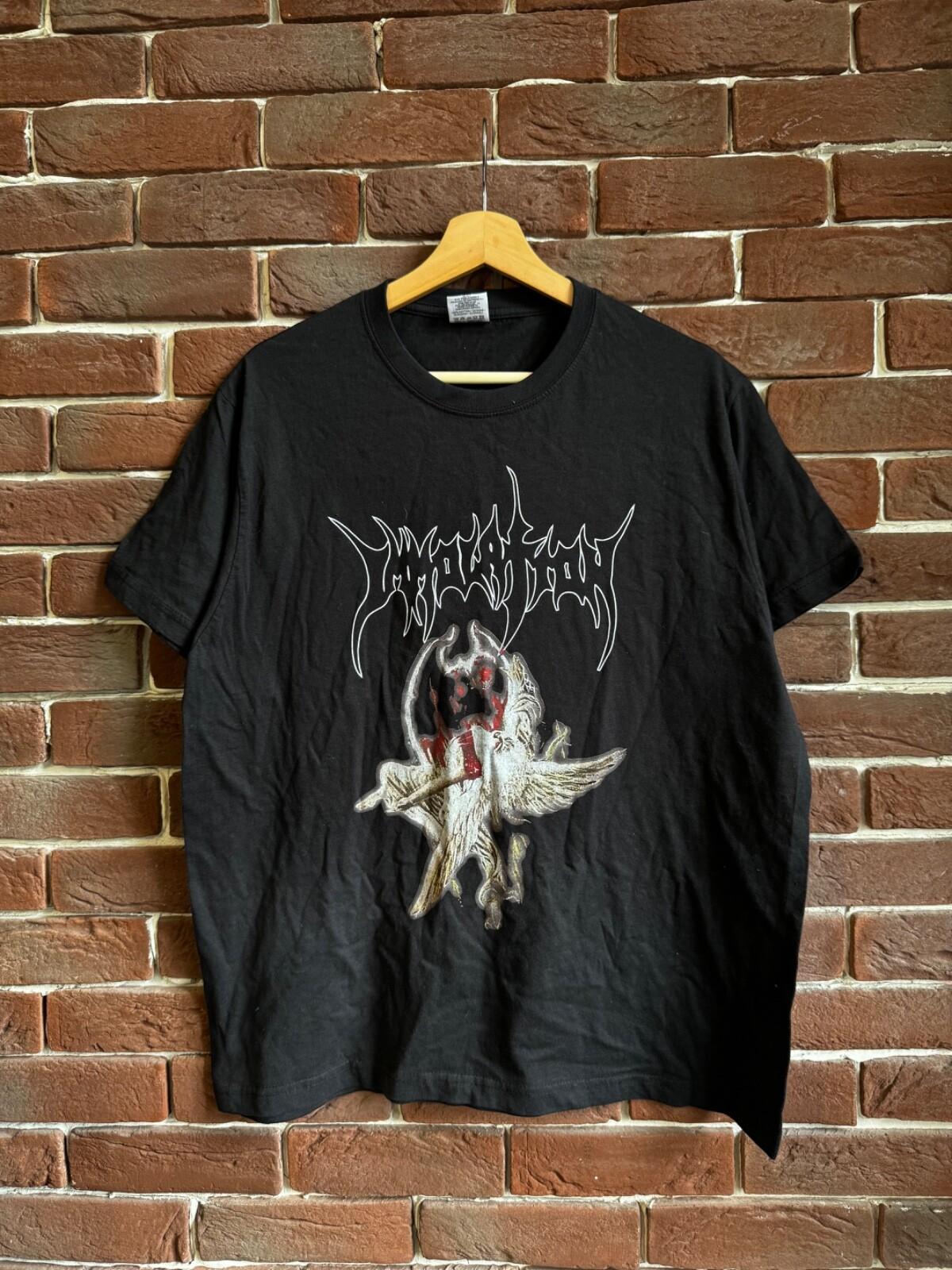 Rare Immolation Bringing down Death Metal Band Tshirt Grail l black Unisex T-Shirt M