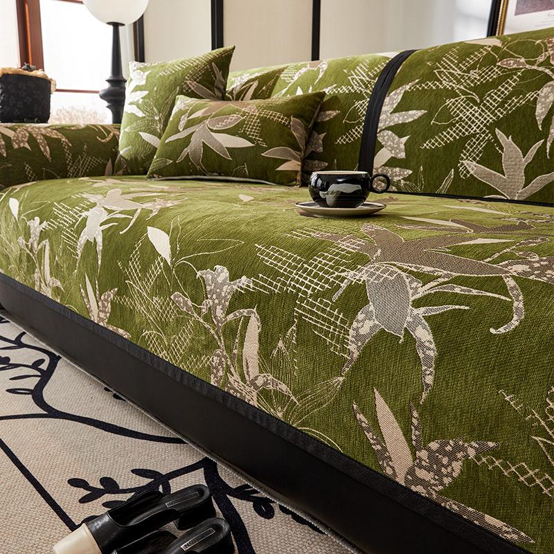 Sofa Cushion Light Luxury Chenille Four-season Universal Seat Cushion High-end Simple Non-slip Sofa Towel